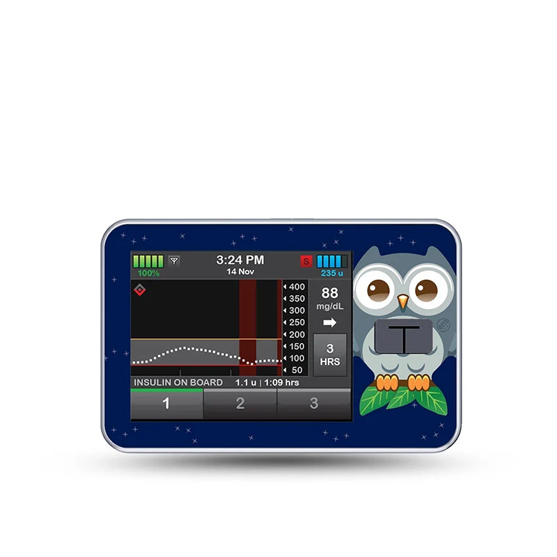 Autocollant décoratif ExpressionMed Tandem t:slim : Hootie le hibou