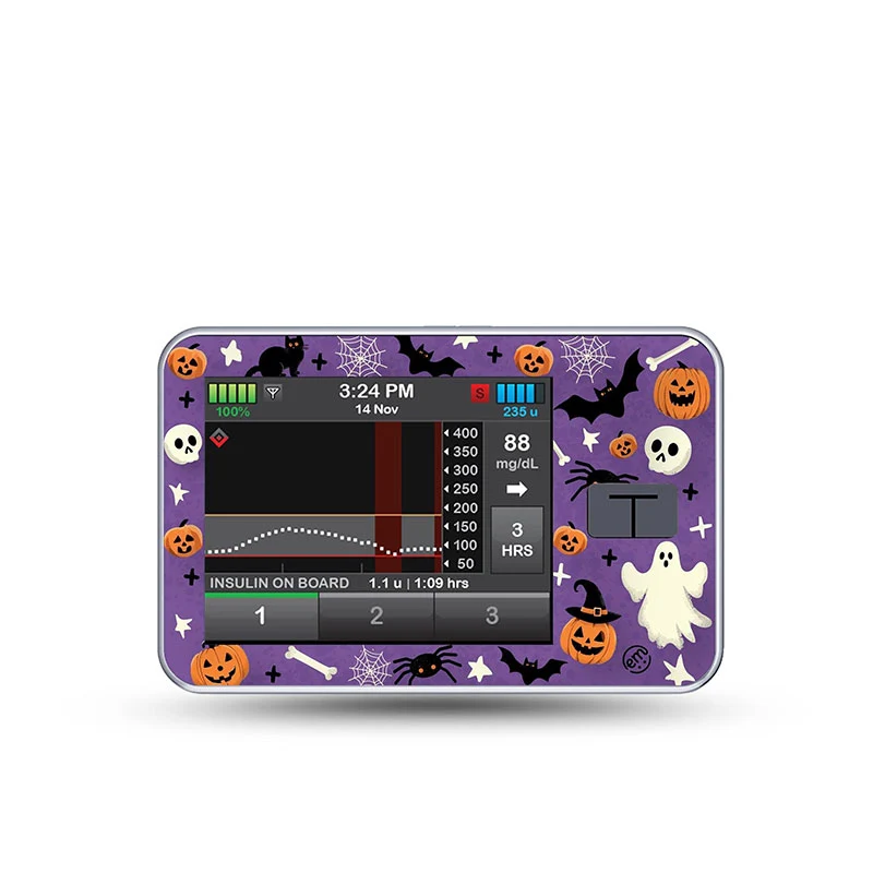 Autocollant décoratif ExpressionMed Tandem t:slim : Joyeux Halloween