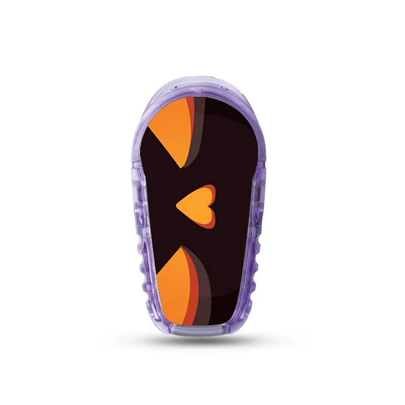 Autocollant pour émetteur ExpressionMed Dexcom G6 : Citrouille effrayante