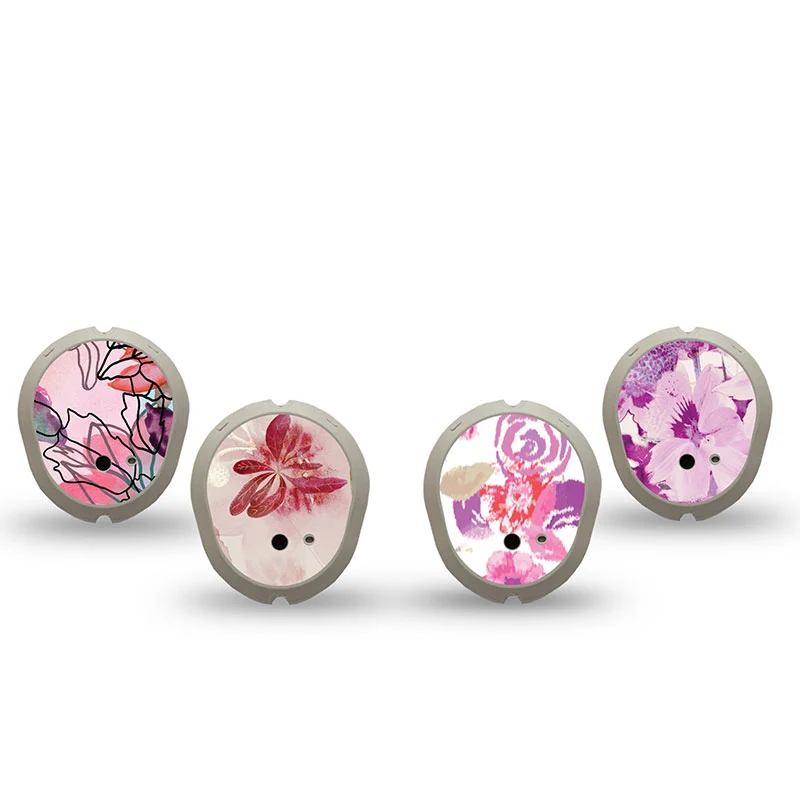Autocollant émetteur ExpressionMed Dexcom G7 : Pack de variétés de fleurs mélangées