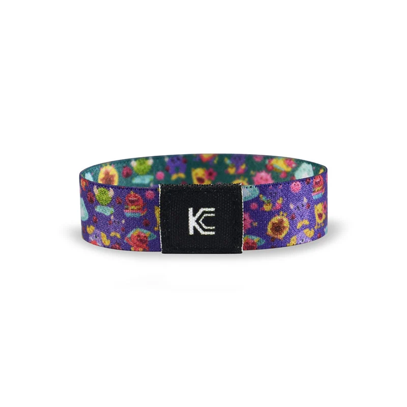 Bracelets réversibles de sensibilisation au diabète de type 1 pour enfants : Monstres du printemps
