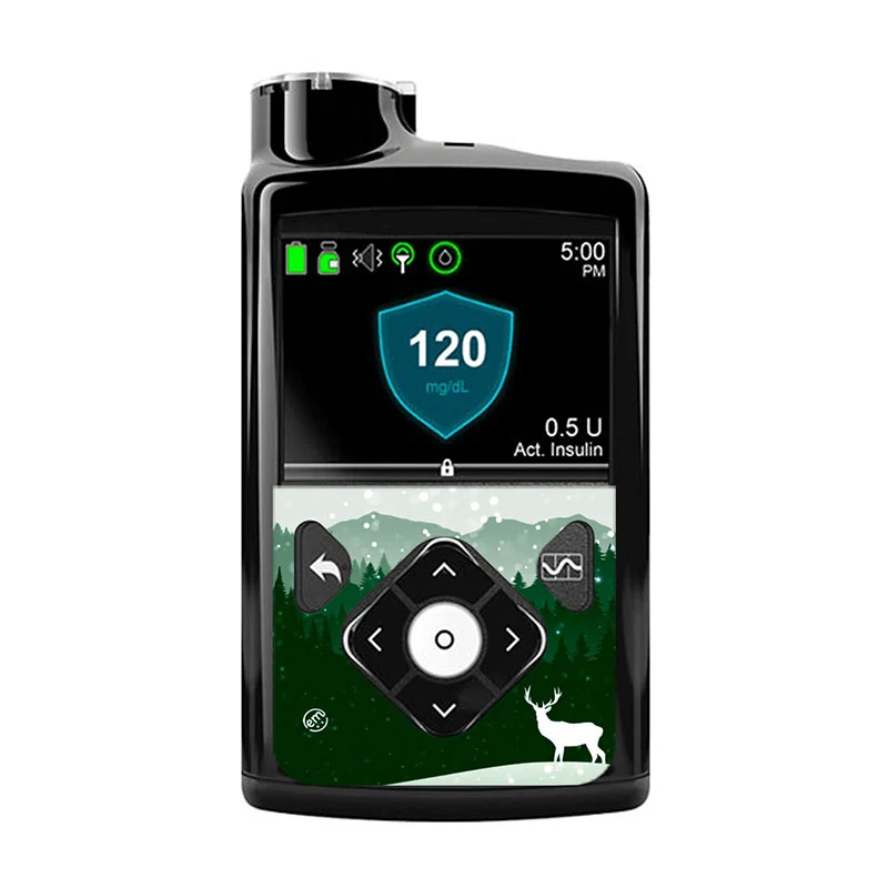 Autocollant décoratif ExpressionMed Medtronic Minimed : Pays des merveilles d'hiver