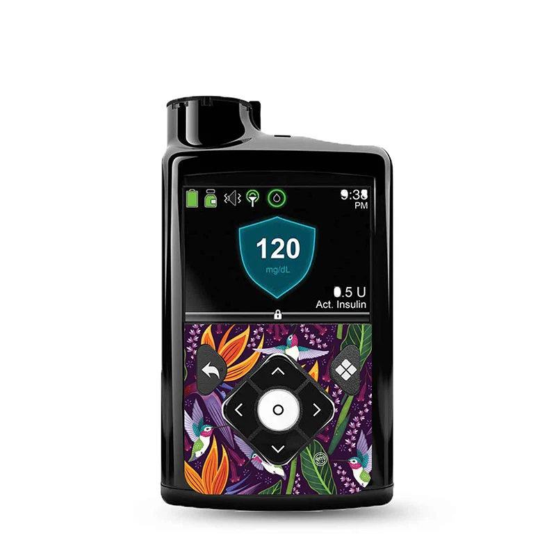 Autocollant décoratif ExpressionMed Medtronic Minimed : Colibri