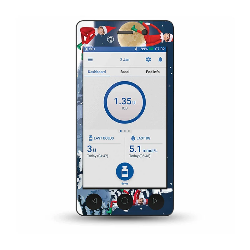 Autocollant décoratif ExpressionMed Omnipod Dash : Elfes espiègles