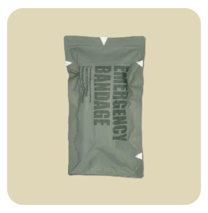 Bandage de compression d'urgence