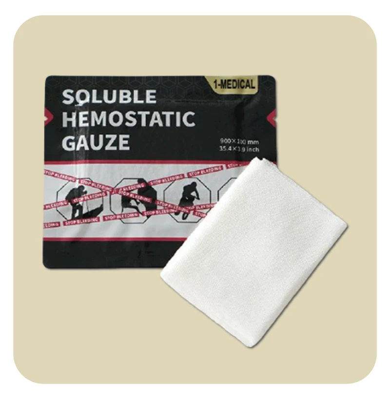 Gaze hémostatique - Soluble