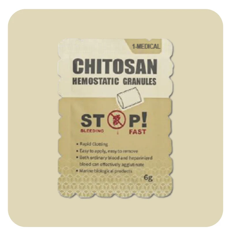 Granules hémostatiques de chitosan - 6G and 15G