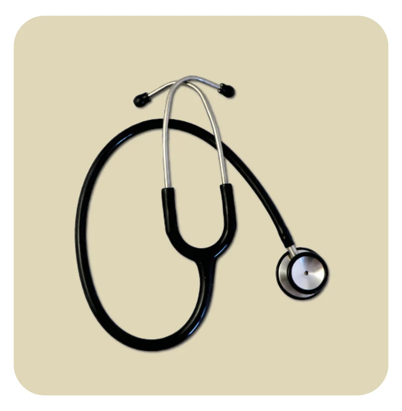 Stéthoscope pour auscultation de précision - Noir avec étui