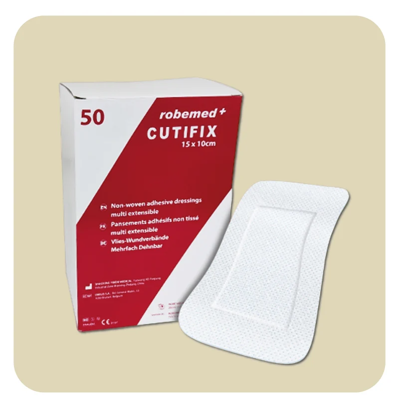 Pansement absorbant adhésif non tissé