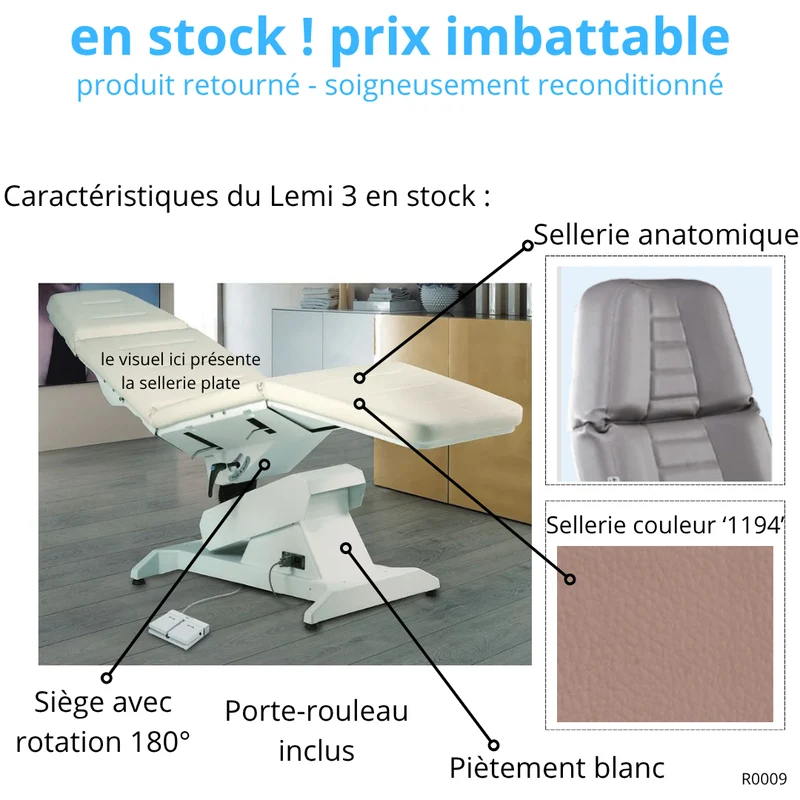 Divan électrique 1 moteur LEMI 3 / Occasion