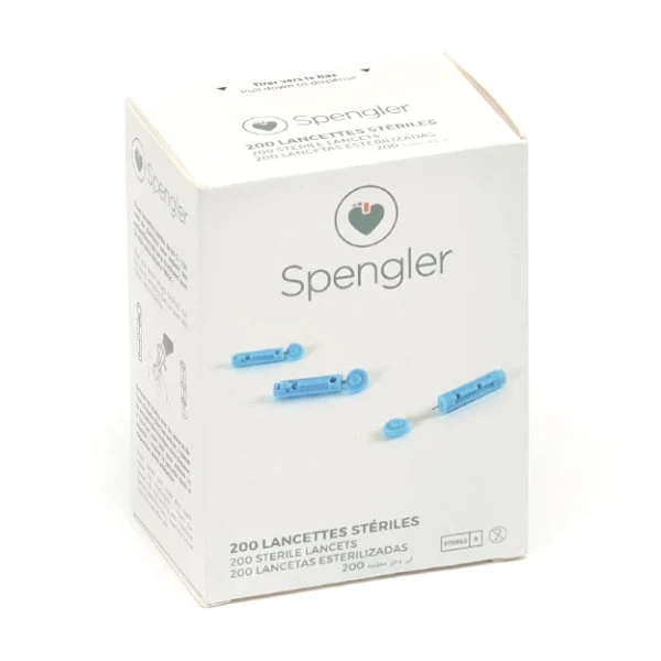 Lancettes pour Autopiqueur de Glucomètre / Lecteur de Glycémie SPENGLER ® JT100 et TB100 - Boîte de 200