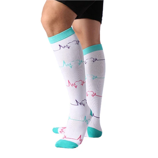 Chaussettes de Compression Motifs "ECG"