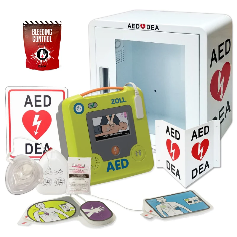 Ensemble ZOLL AED 3 + Trousse de contrôle des saignements (Valeur 70 $)