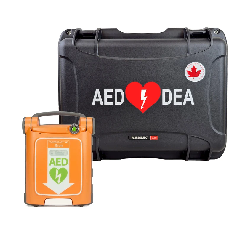 DEA Powerheart G5 avec assistance CPR avec Valise Nanuk - Rabais en ajoutant au panier