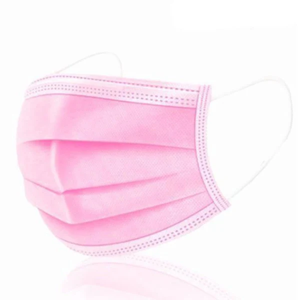 Masques Chirurgicaux ROSES Type II - Niveau de Filtration Maximal >99% - Boîte de 50 - DESTOCKAGE DLC COURTE