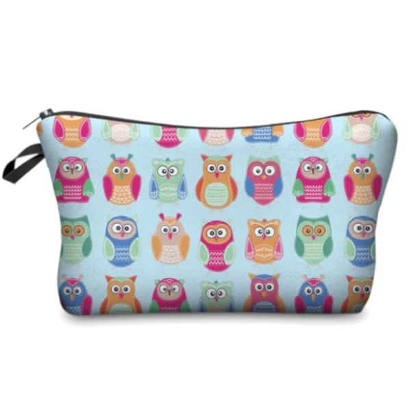 Pochette "Hiboux" Bleue