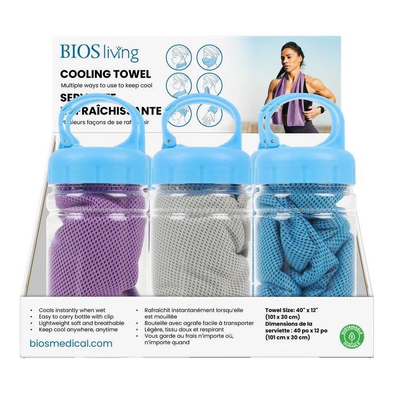 BIOS Living - Cooling Towel Display (6 Pieces)