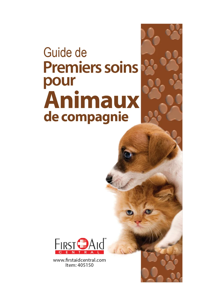 Guide de Premiers soins pour Animaux de compagnie