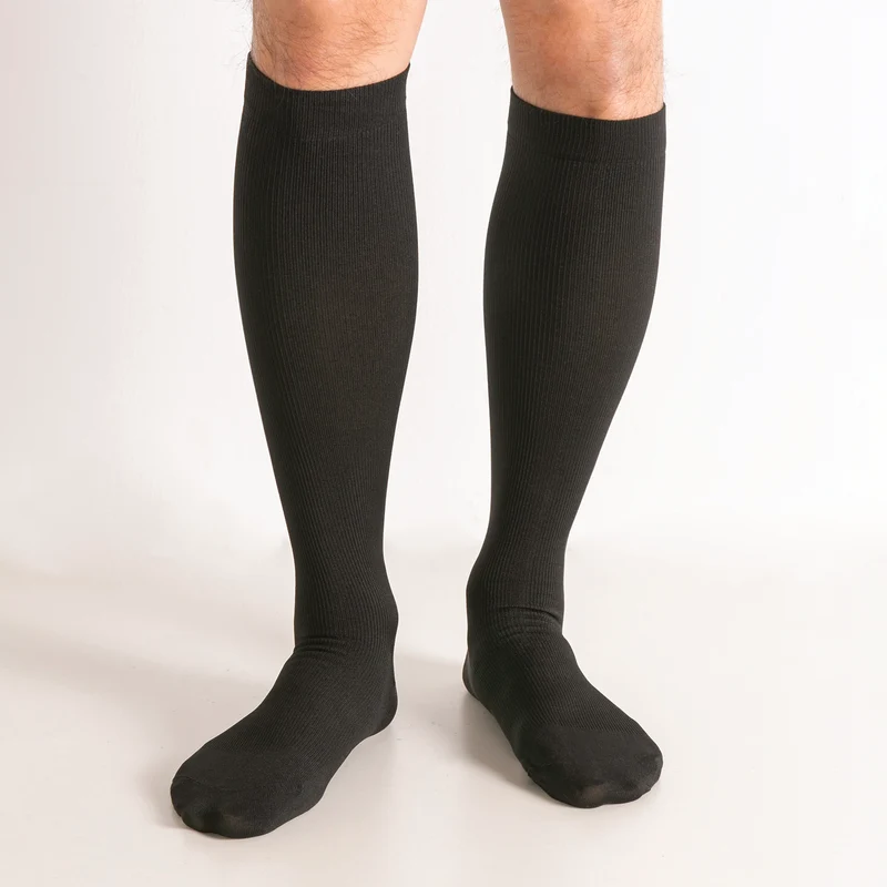 Men's Compression Trouser Socks 15-20 mm Hg, Black