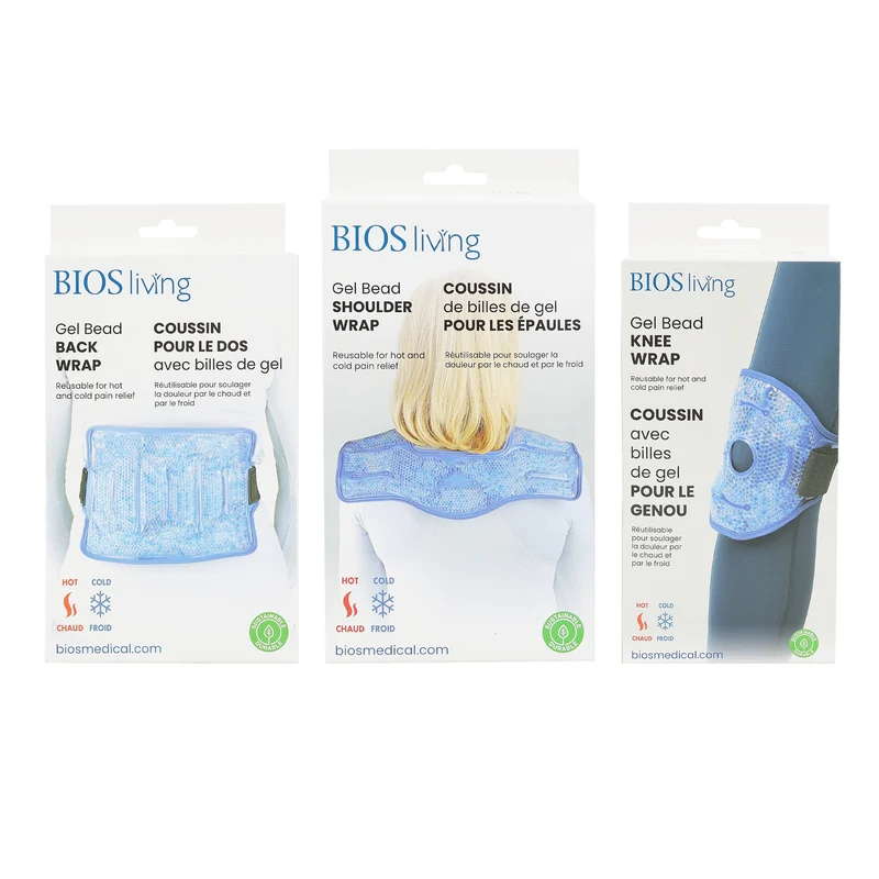Gel Bead Hot & Cold Bundle with Shoulder, Back and Knee Wraps