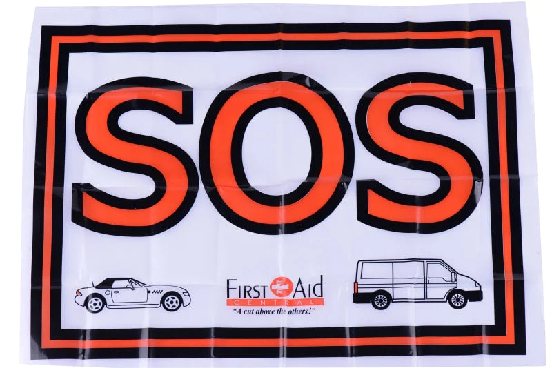 Drapeau d'avertissement SOS