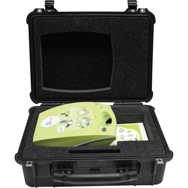 Étui Pelican avec découpes pour ZOLL AED Plus