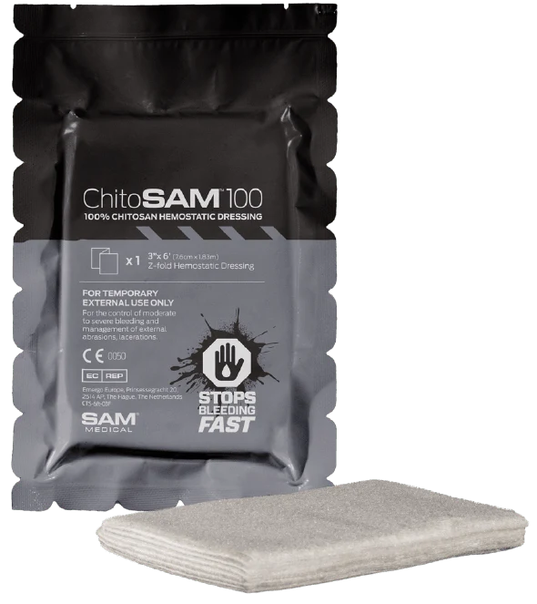ChitoSAM 100 de SAM Medical - 3 po X 6 pi Z-Fold