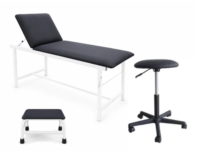 Divan D'examen Epoxy + Marchepied 1 marche + Tabouret
