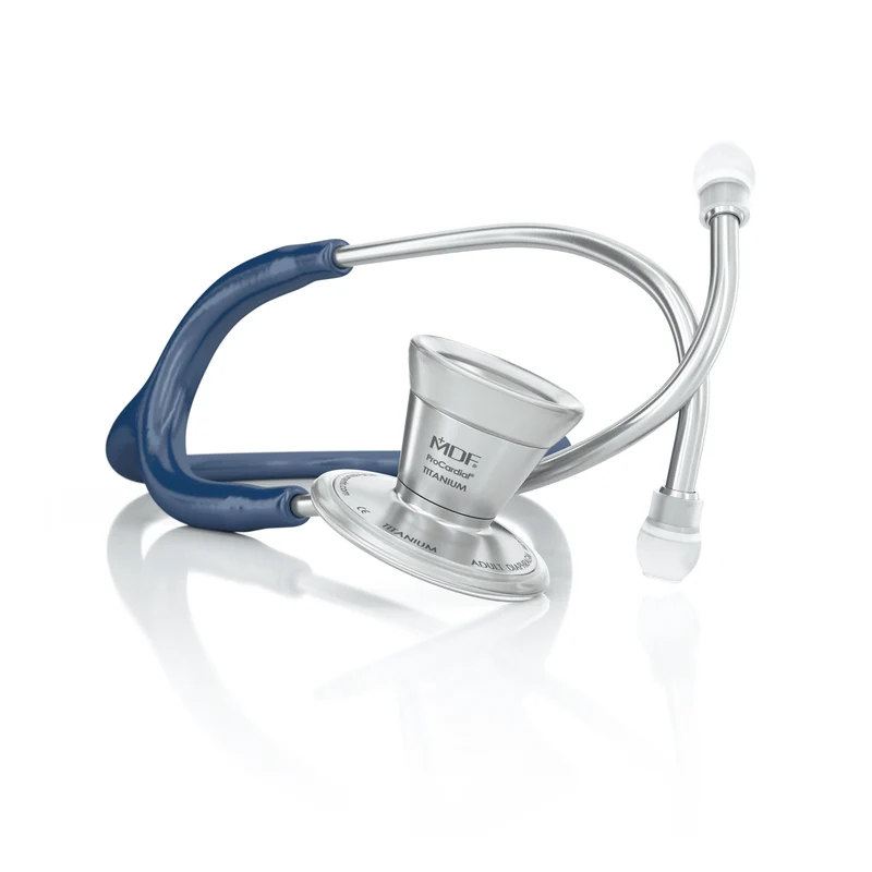 ProCardial® Titane - Stéthoscope de Cardiologie Adulte - Bleu Marine