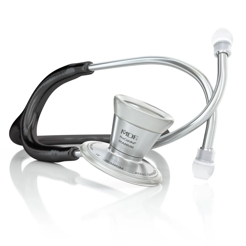 ProCardial® Titane - Stéthoscope de Cardiologie Adulte - Noir