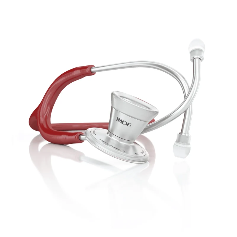 ProCardial® Stéthoscope de Cardiologie Adulte en Acier Inoxydable -Bordeaux