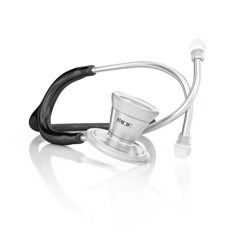 ProCardial® Stéthoscope de Cardiologie Adulte en Acier Inoxydable - Noir