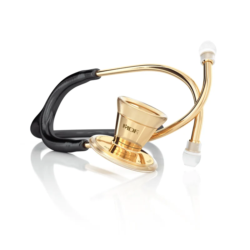 ProCardial® Stéthoscope de Cardiologie Adulte en Acier Inoxydable - Or / Noir