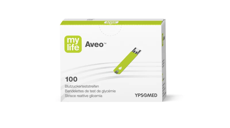 Bandelettes pour lecteur de glycémie Aveo™ MyLife - Boite de 100
