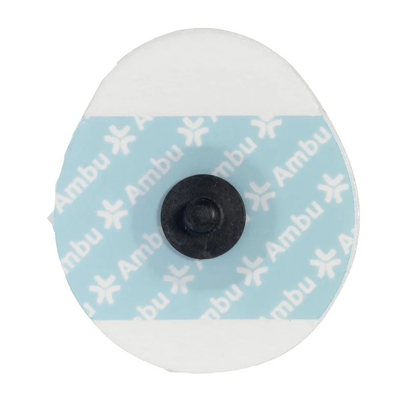 Electrode ECG Ambu White Sensor - ovale à pression - radiotransparente - sachet de 50