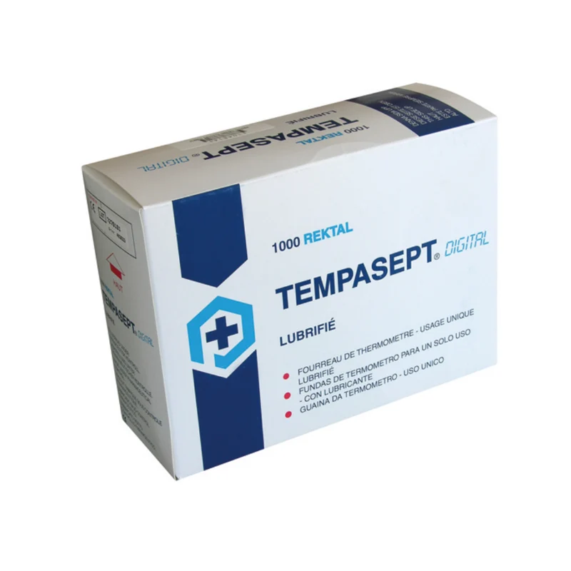 Couvre-Thermomètre lubrifié Tempasept – Boîte de 1000 unités