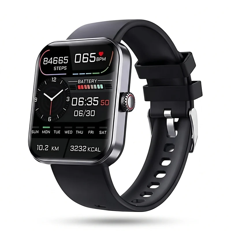 Health Smartwatch with Activity Tracking, Bluetooth Display & Wellness Monitoring