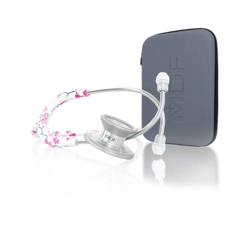 MD One® Epoch® Titane - Stéthoscope Adulte - Sakura avec Étui