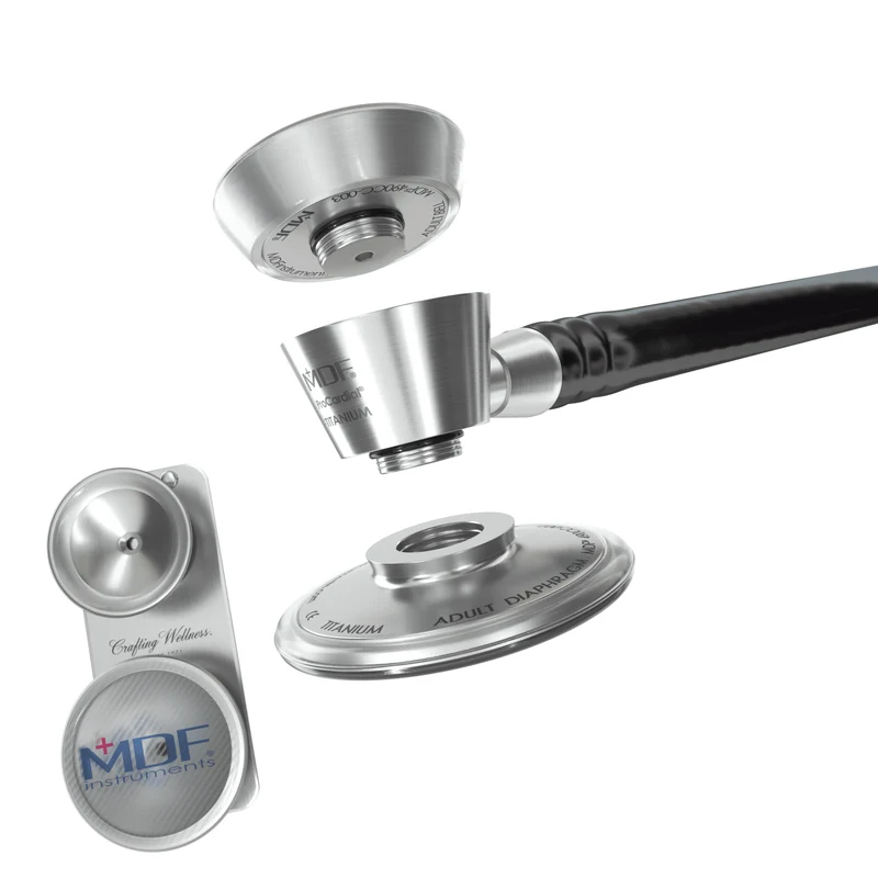 Accessoires Pédiatriques avec attache - Pour stéthoscope ProCardial® Titane - Argent