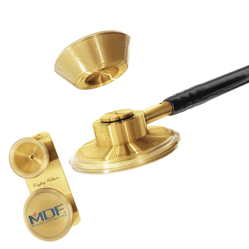Accessoires Pédiatriques avec attache - Pour stéthoscope MD One® Epoch en titane - Or