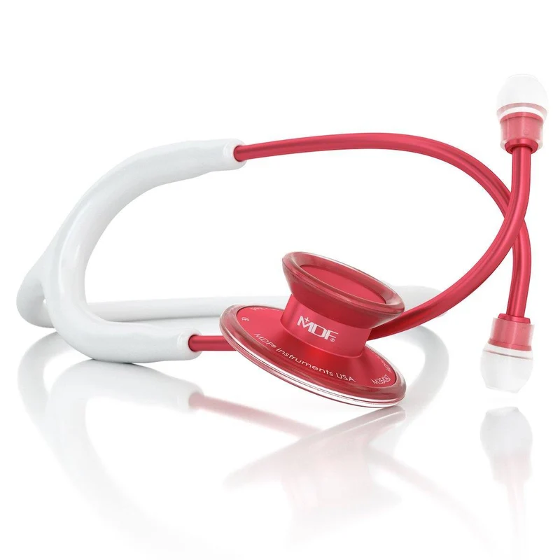 Stéthoscope Acoustica® - Blanc / Rouge