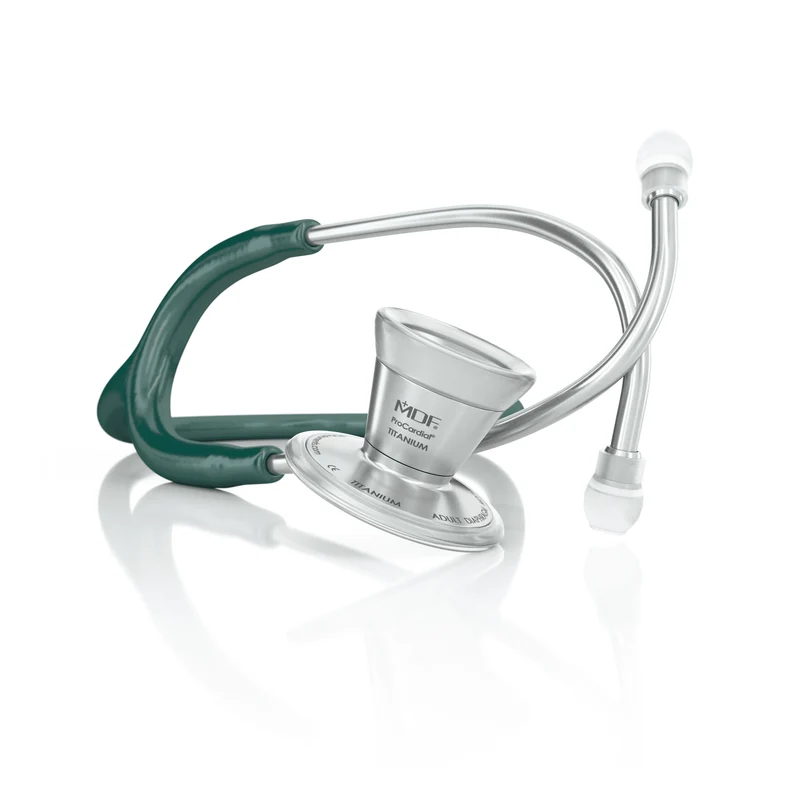 ProCardial® Titane - Stéthoscope de Cardiologie Adulte - Vert Émeraude