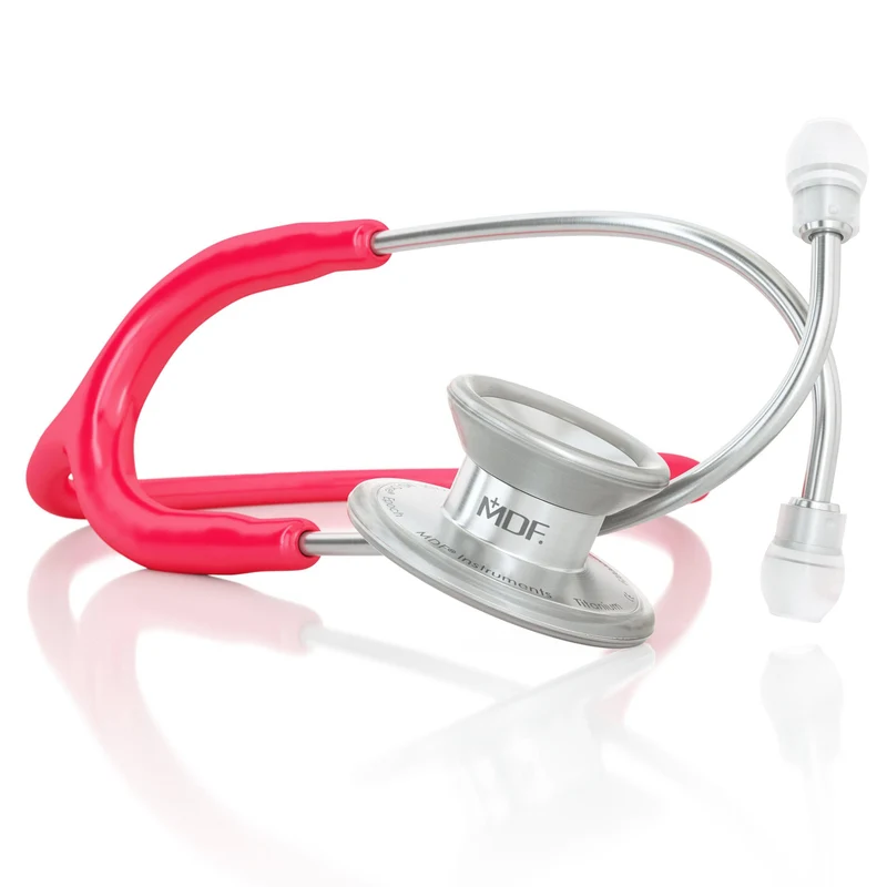 MD One® Epoch® Titane - Stéthoscope Adulte - Framboise