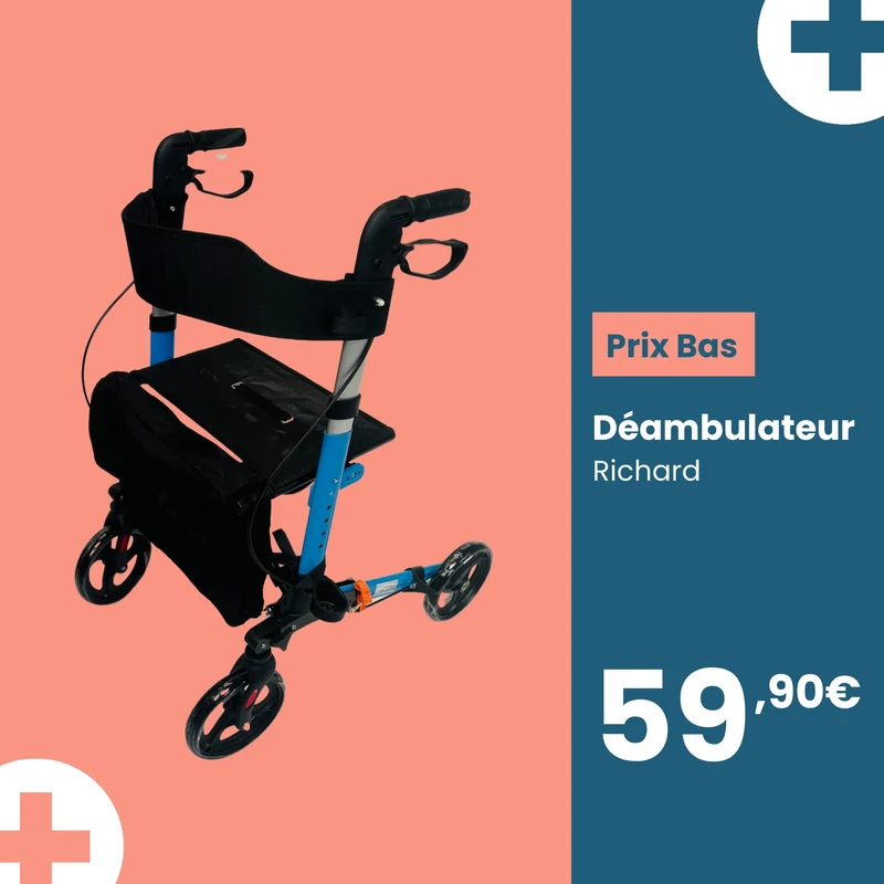 Déambulateur 4 roues - (Richard)