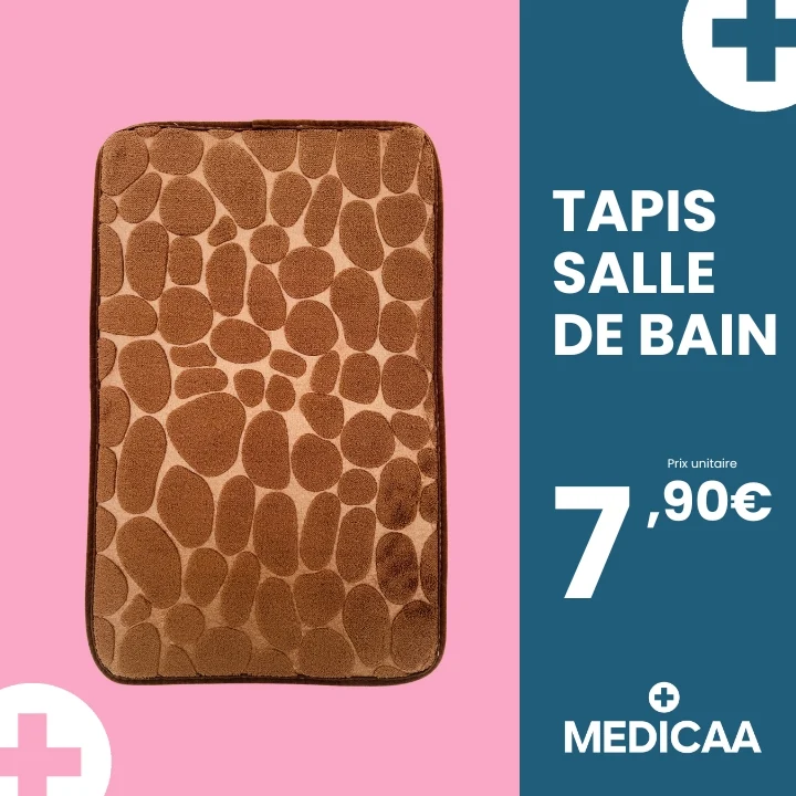 Tapis de Salle de Bain - Motif Galets