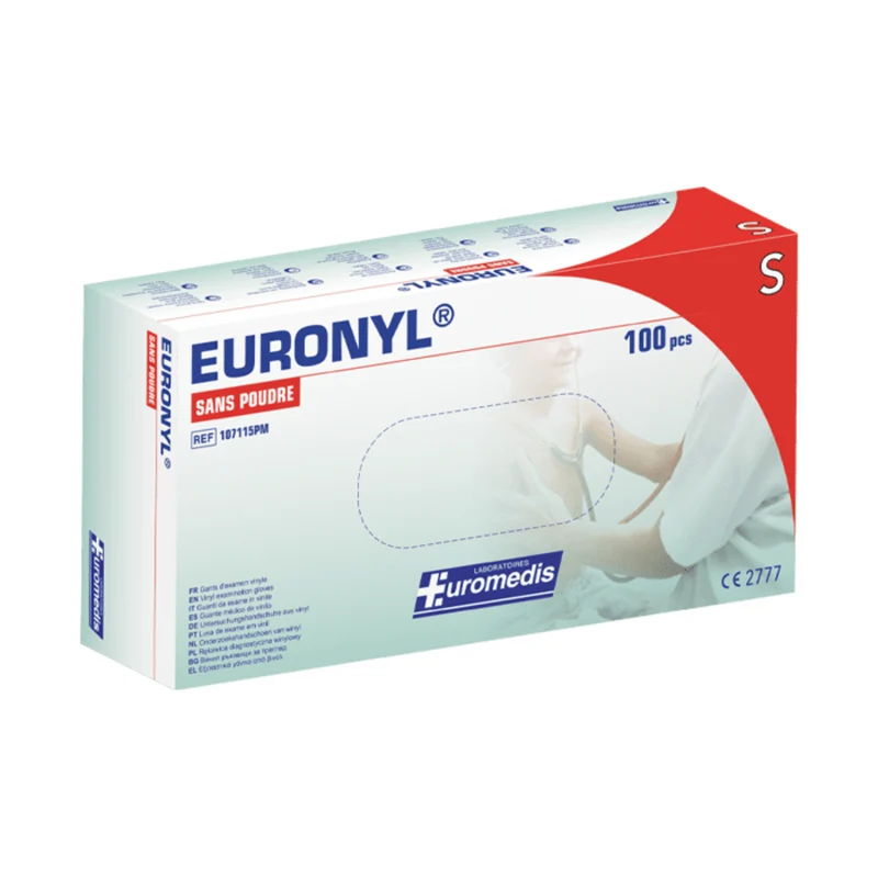 Gants d'examen vinyle Euronyl® - S - Date dépassée